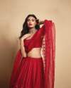 Red Color Heavy Georgette Lehenga Choli thumb 2