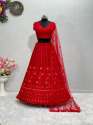Red Color Heavy Georgette Lehenga Choli thumb 5