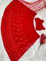 Red Color Heavy Georgette Lehenga Choli thumb 7