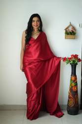 Satin Soft Ready To Wear Saree Collection 