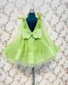 Soft Cotton Baby Girls Frock with Bow Patti 