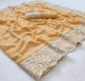 Soft Georgette With Embroidery Saree thumb 11