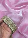 Soft Jimmy Chuu With Lace Border Saree  thumb 4