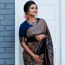Soft Lichi Silk Jacquard Saree 