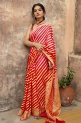SOFT LICHI SILK SAREE  & JACQUARD WORK ON ALL OVER THE SAREE.