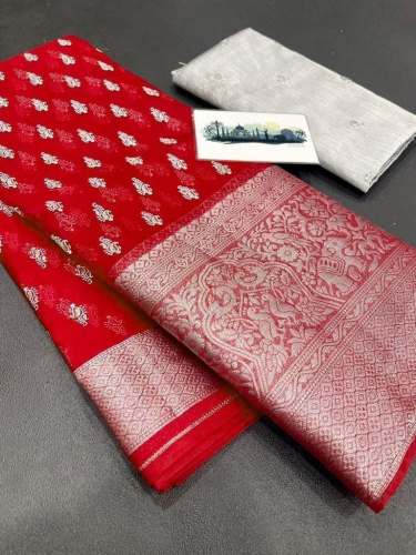Soft Nylon Orgenza Jacquard Saree