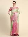 Soft Organza Fancy Silk Saree  thumb 2