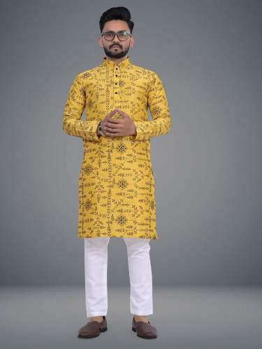 Soft Parbon Silk Mens Kurta Pajama