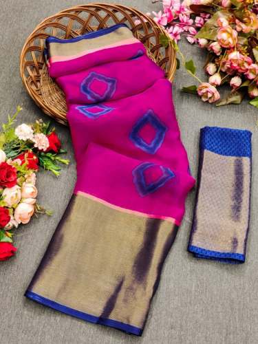 Soft Silk Golden Zari Weaving Saree