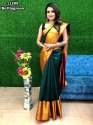 Soft Silk Zari Weaving Saree with Contrast Border