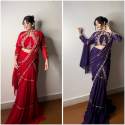 SPECIAL FANCY PARTY WEAR FAUX GEORGETTE LEHENGA SAREE thumb 4