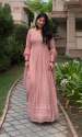 Special Pink Color Georgette Embroidery Sequence gown thumb 2