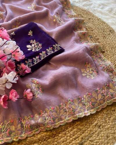 Stunning Designer Sequence Work Saree
