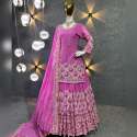 Stylish Fox Georgette With Embroidery Work Lehenga thumb 3