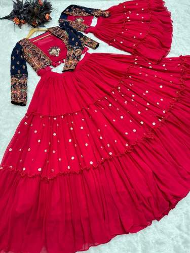 Stylish Mother Daughter Georgette Gown
