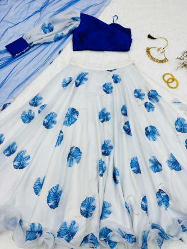 Stylish Organza Silk Lehenga