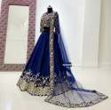 taffeta-silk-hk-1063-blue-color-lehengha-choli
