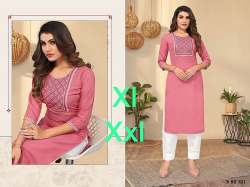 Tesla Rayon with Embroidery work kurti pant