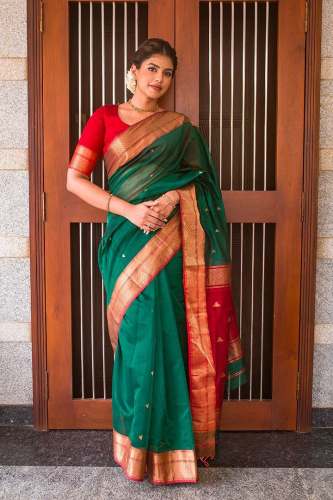 Traditional Banarasi Lichi Silk Saree