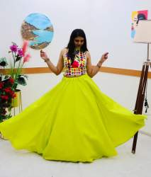 Trandy Cotton Lehenga Choli With Embroidery Work 