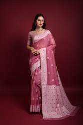 Trending Lucknowi Chikankari Saree R02