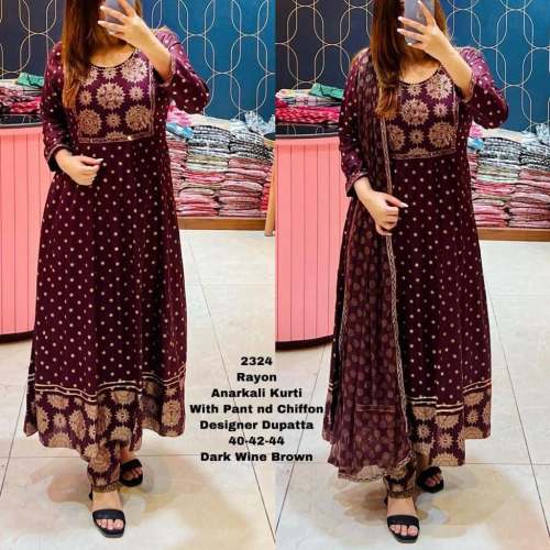 Trendy And Cool Outfit With Pure Reyon Fabric gown