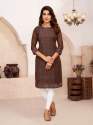 Trendy Chikankari Georgette Kurti with Sequence Work  thumb 4