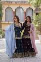 TRENDY DESIGNER KURTI PLAZZO WITH DUPATTA SET