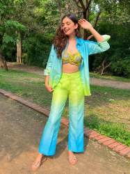 Two Tone Rayon Co Ord Set