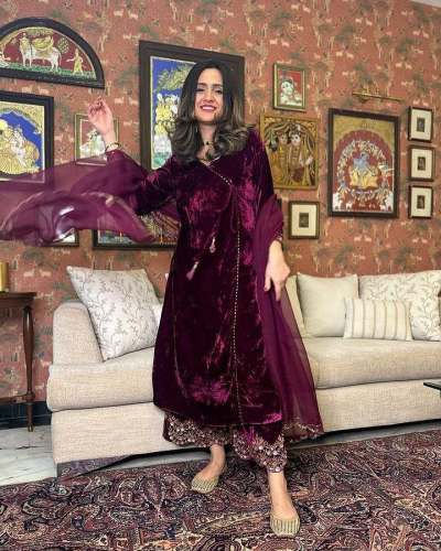 viscose velvet Suit