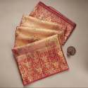 Wedding Wear Banarasi SIlk Saree With Embroidered Work  thumb 4