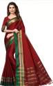 wedding-wear-cotton-silk-saree-with-zari-pallu
