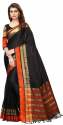 Wedding Wear Cotton Silk Saree With Zari Pallu thumb 1