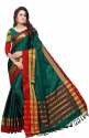 Wedding Wear Cotton Silk Saree With Zari Pallu thumb 3