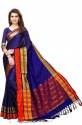 Wedding Wear Cotton Silk Saree With Zari Pallu thumb 4