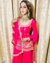 Wedding Wear Faux Georgette Sharara Suit  thumb 2