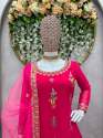 Wedding Wear Faux Georgette Sharara Suit  thumb 5