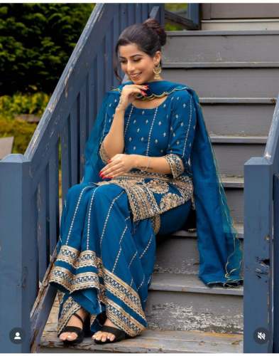 Wedding Wear Fox Georgette Sharara Set 