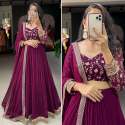Wedding Wear Georgette Sequence Embroidery Work Lehenga Choli thumb 1