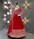 Wedding Wear Heavy Fox Georgette Gown & Dupatta With Embroidery Work  thumb 5