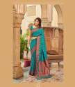 wedding Wear Lichi Silk Banarasi Saree  thumb 1