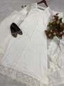 White Color  Cotton Thread Embroidery Work 3 Piece Set  thumb 12