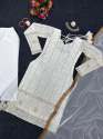 White Color Foux Georgette Embroidery Kurti Pant With Dupatta thumb 12
