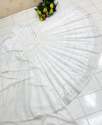 White Color Fox Georgette With Cotton Thread Lehenga Choli thumb 4