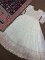 White Color Heavy Georgette Embroidery Work Gown With Dupatta thumb 7