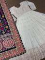 White Color Heavy Georgette Embroidery Work Gown With Dupatta thumb 9