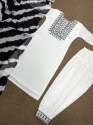 White Color muslin Cotton Embroidery Kurti Pant With Georgette Dupatta thumb 4