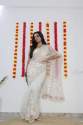White Color Premium Organza Silk Saree 
