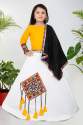 White Color Rayon Cotton Lehenga Choli thumb 4