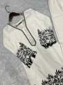 White Color Silk Kurti & Embroidery Work  thumb 9
